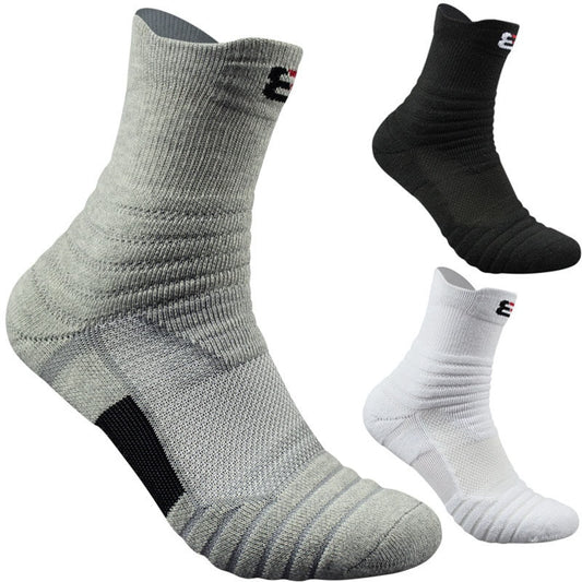 Unisex Cotton Socks Short & Mid Tube – Black White Grey Multi-Pack