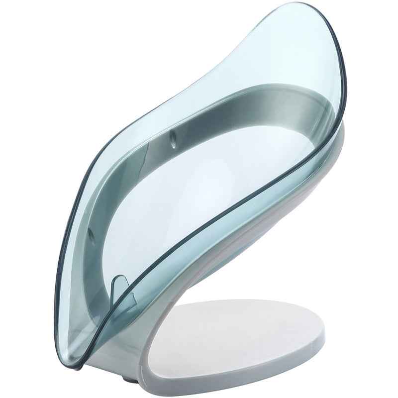 Self-Draining Soap Dish Holder – Non-Slip Leaf Design Bathroom Soap Tray