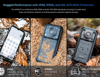 OUKITEL WP36 Pro Rugged Smartphone | Unlocked Mobile Phone