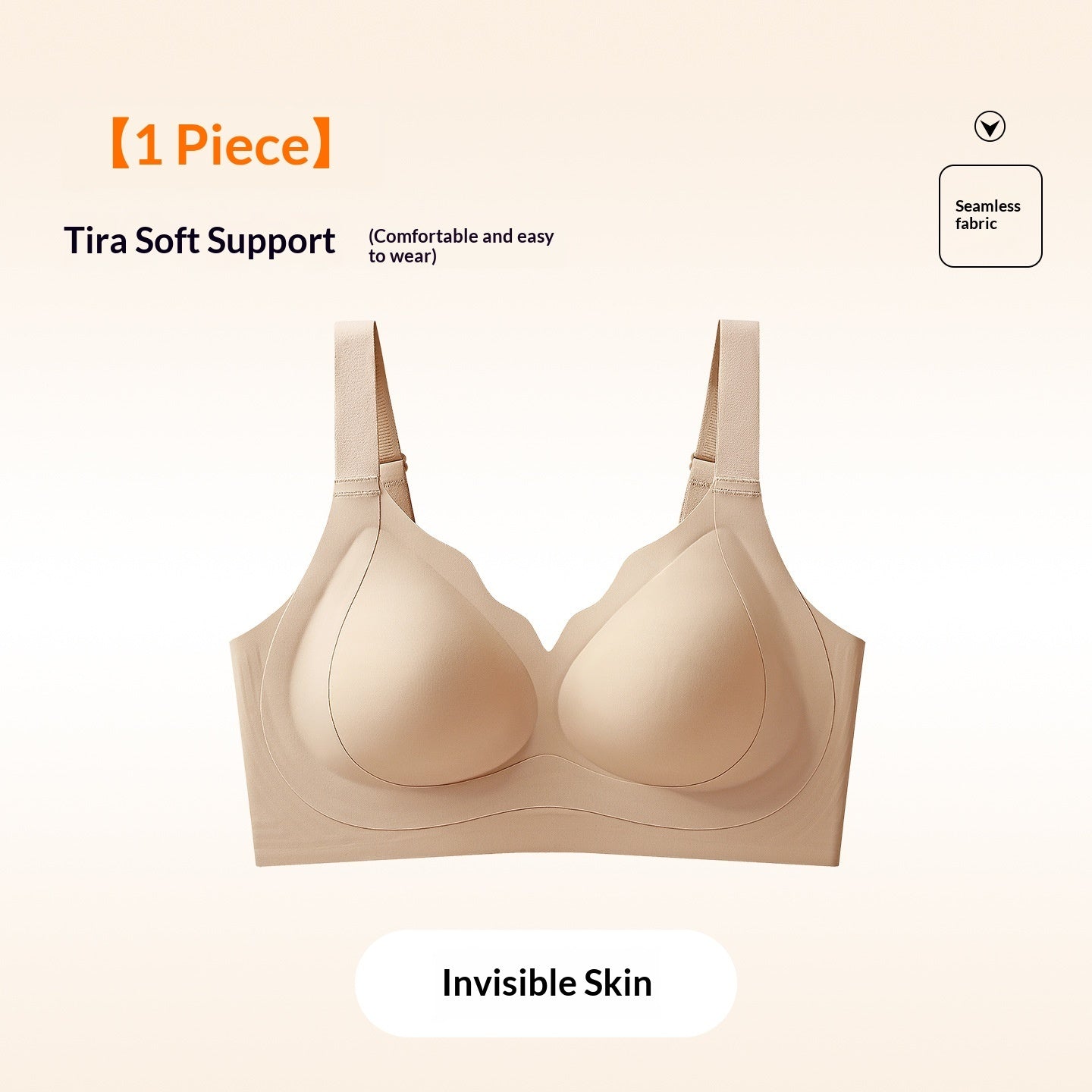 Women's Push-Up Bra | 3/4 Cup Seamless | M-6XL