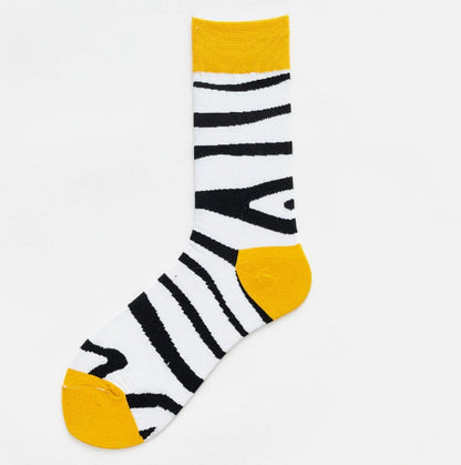 Unisex Animal Print Cartoon Tube Socks – 4 Designs