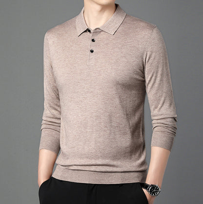 Men's Polo Neck Knitted Sweater | 10 Colours
