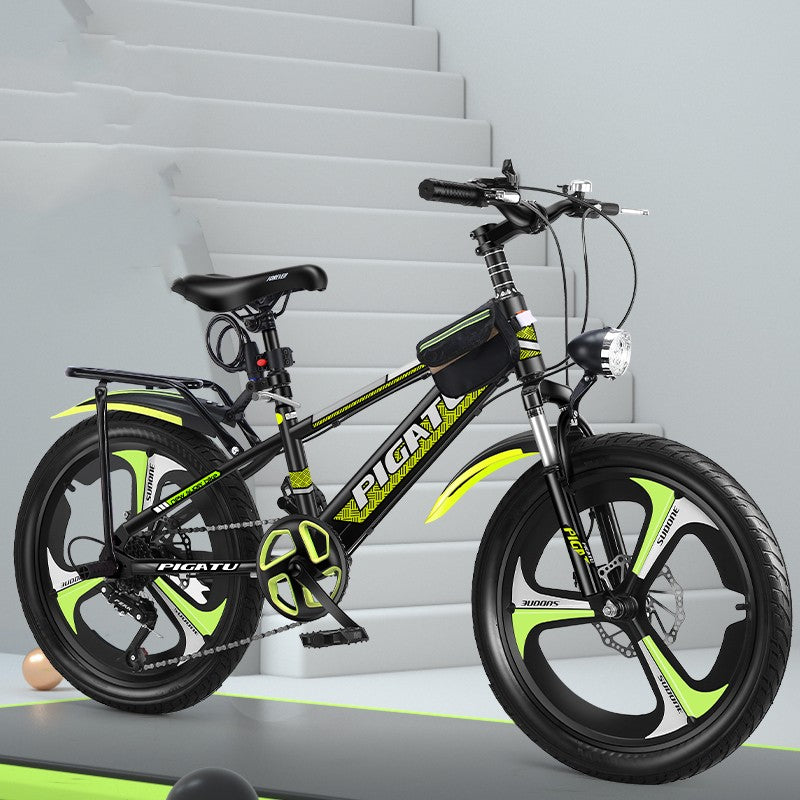 Children's Mountain Bike – Double Disc Brake Shock Absorbing 18", 20" & 22" Ages 8+