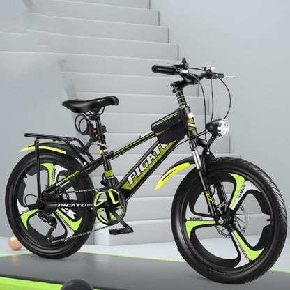Children's Mountain Bike – Double Disc Brake Shock Absorbing 18", 20" & 22" Ages 8+