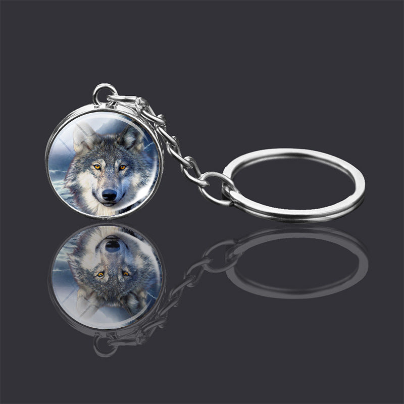 Animal Glass Ball Keychain | Double-Sided Design | 23 Animals