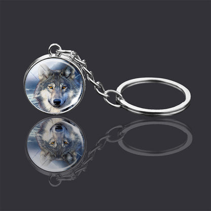 Animal Glass Ball Keychain | Double-Sided Design | 23 Animals