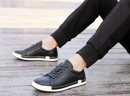 Men's Lace-Up Casual Leather-Look Shoes | PU Upper | EU 38-48