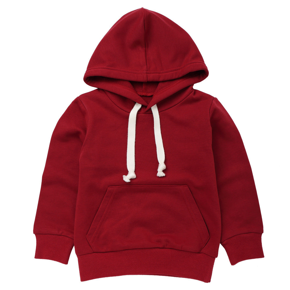 Children's 95% Cotton Hooded Sweatshirt | Kids Casual Hoodie 90-140cm
