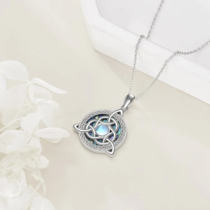 Celtic Knot Pendant Necklace in Zinc Alloy