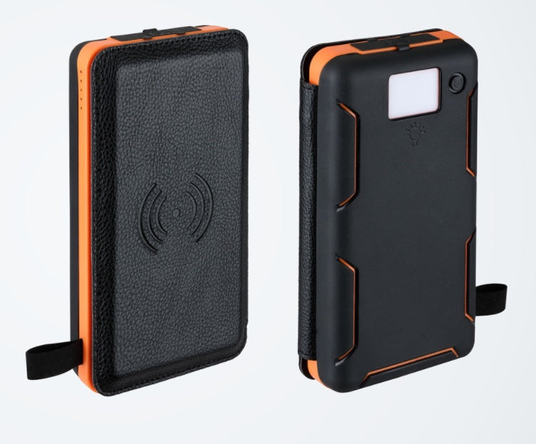 Solar Power Bank Wireless Charging & LED Torch – Waterproof Outdoor 2, 3 or 4 Solar Panels