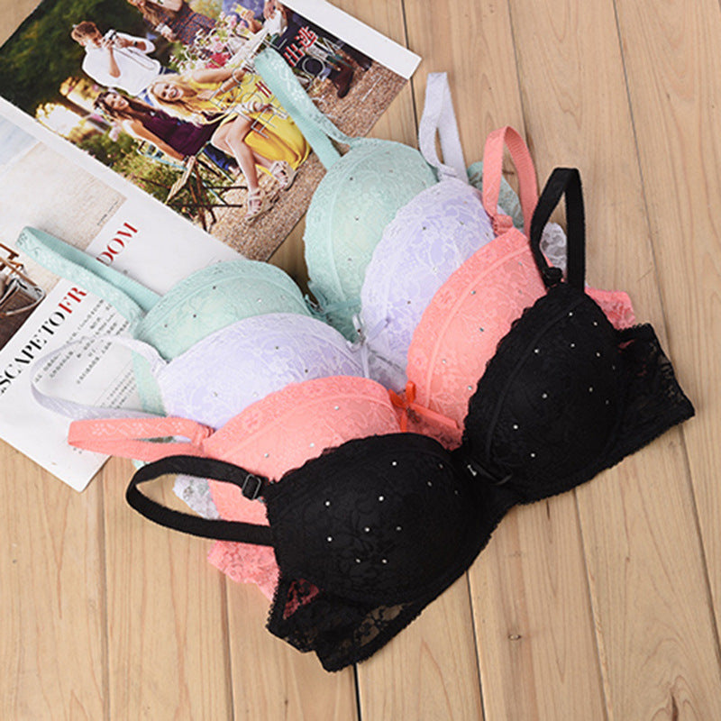 Women's Lace Thong Bra Set | Moulded Cup Sexy Lingerie