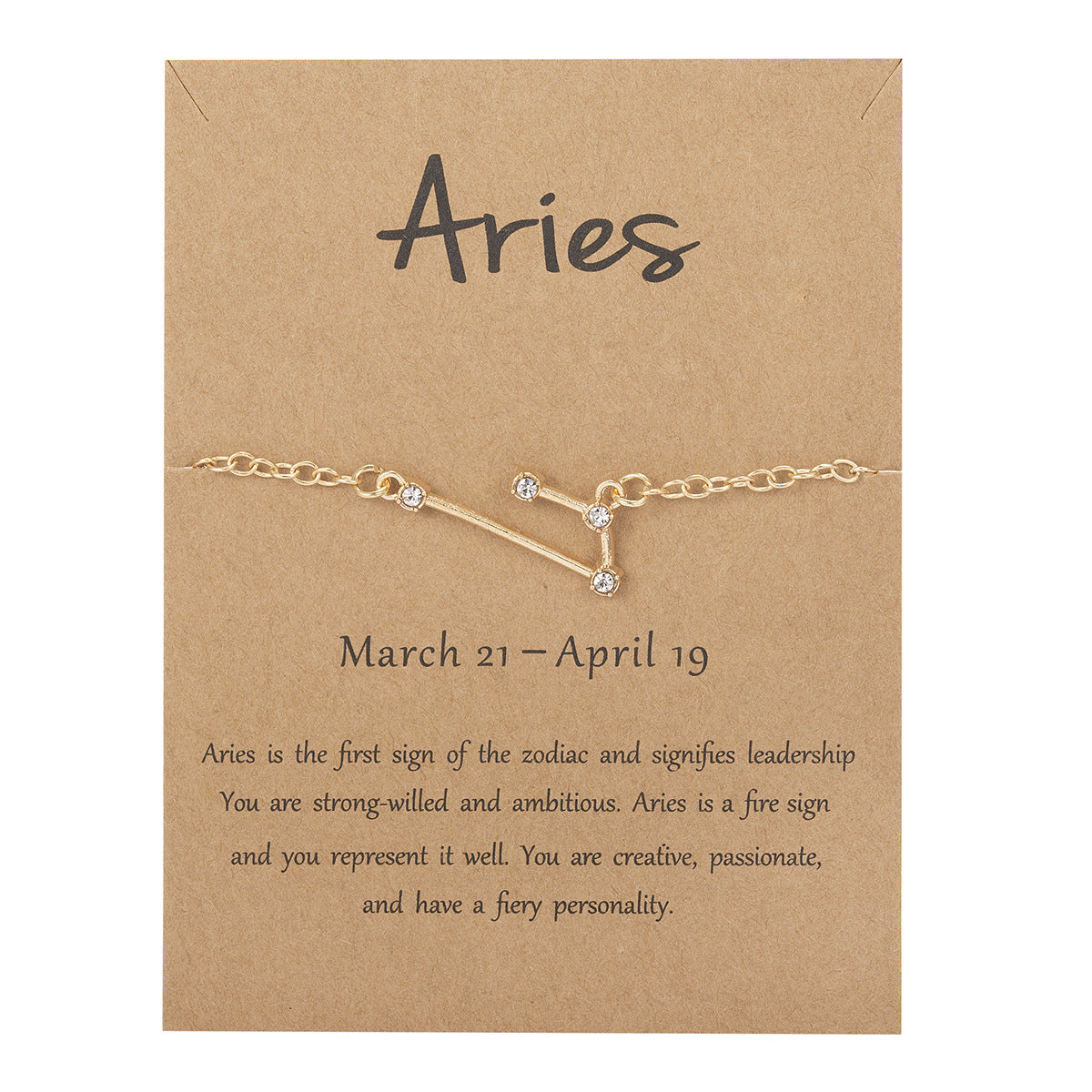 Zodiac Star Sign Gold-Plated Chain Bracelet | All 12 Signs