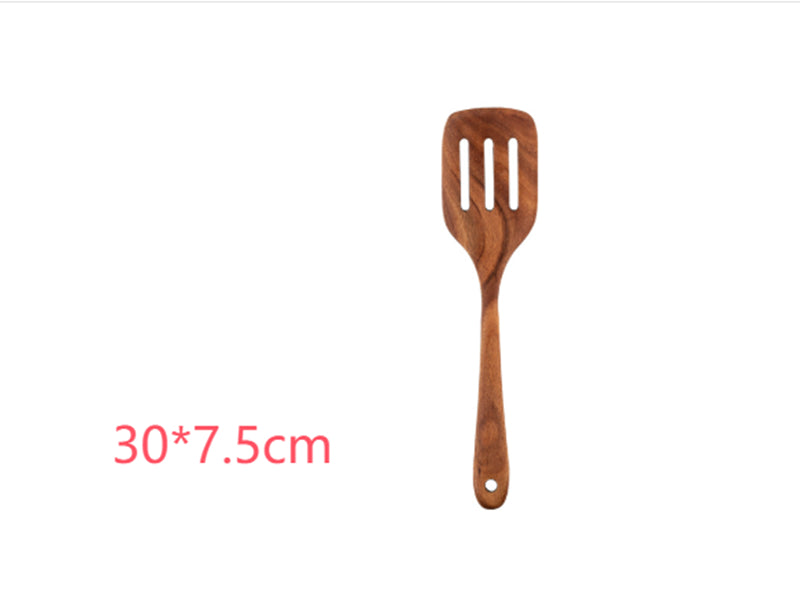 Natural Wood Kitchen Utensil Set