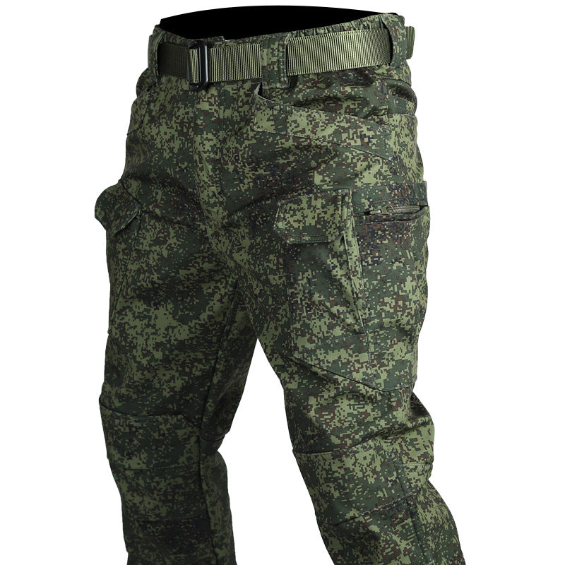 Men's Fleece-Lined Tactical Soft Shell Trousers | Waterproof Winter Pants