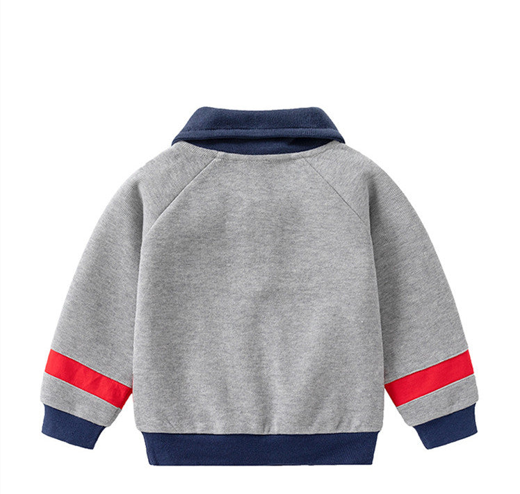 Children's Cotton Long Sleeve Bottoming Shirt | Boys Casual Top