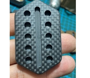 Carbon Fibre Rotary Push Card Coin Decompression Fidget Spinner