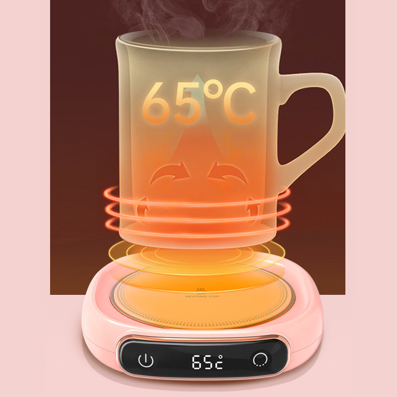 Desktop Mug Warmer Coaster — Smart Heating Pad for Coffee, Tea & Hot Drinks