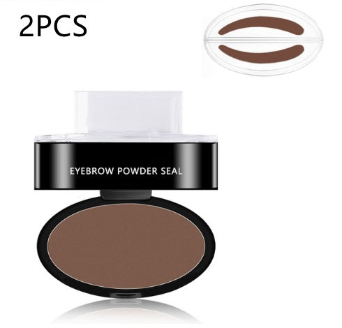 Eyebrow Stamp Powder Kit – Waterproof, 3 Shapes & Shades, Multi-Pack