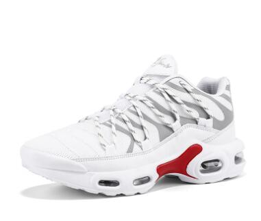 Men's Air Cushion Striped Mesh Trainers – Lightweight Breathable Sports Shoes