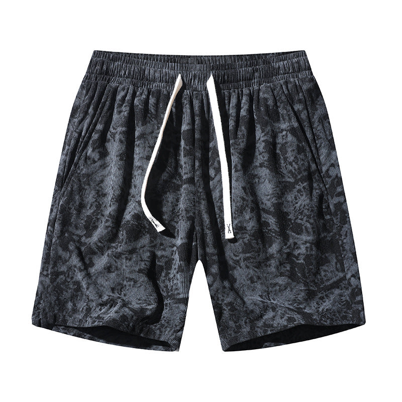 Men's Corduroy High-Waist Sports Shorts