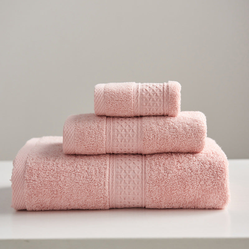 3-Piece Cotton Towel Set | Face, Hand & Bath Towel