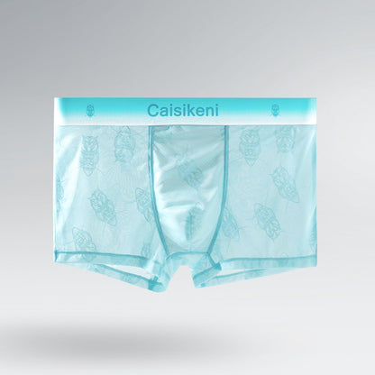 Men's Ice Silk Mesh Boxer Briefs – Quick-Dry Gradient Underwear