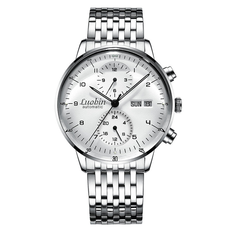 Men’s Fully Automatic Mechanical Watch – 42mm, 3ATM, Luminous
