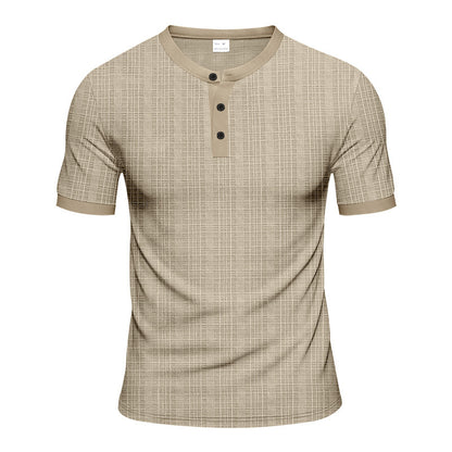 Men's Breathable Polyester T-Shirt | Loose Fit Short Sleeve