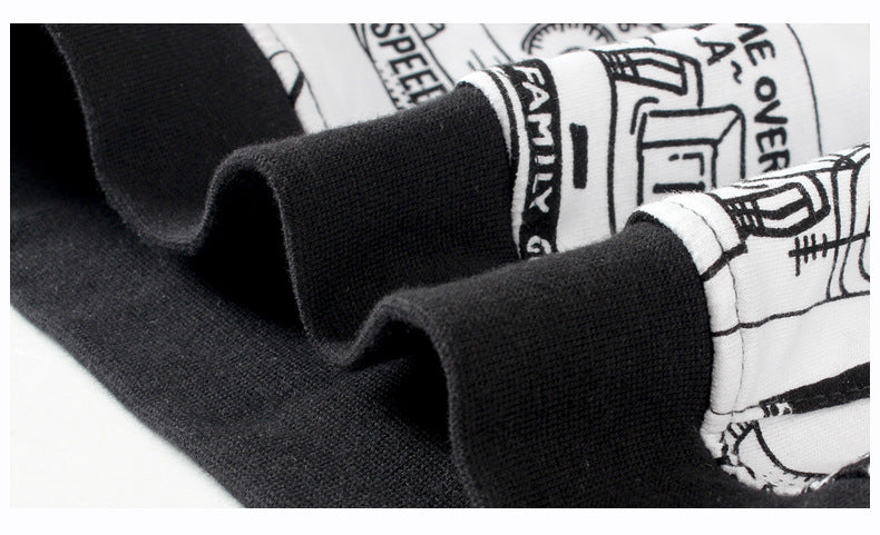 Children's Hooded Cotton Pullover Sweater | Loose Fit Kids Long Sleeve Top