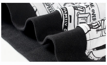 Children's Hooded Cotton Pullover Sweater | Loose Fit Kids Long Sleeve Top
