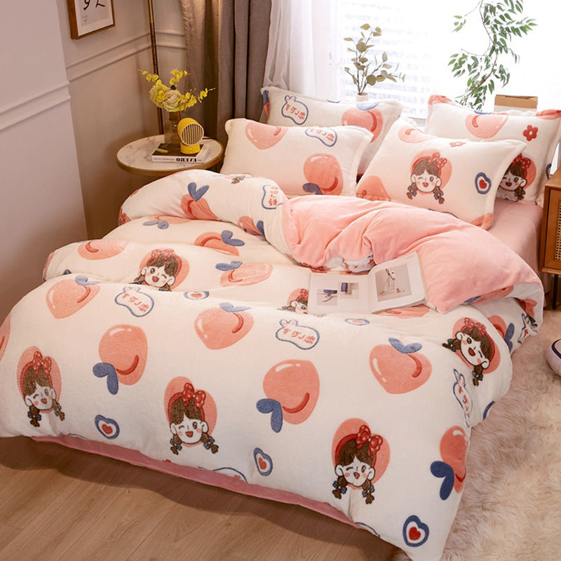 Double-Sided Milk Velvet Duvet Cover | 14 Designs