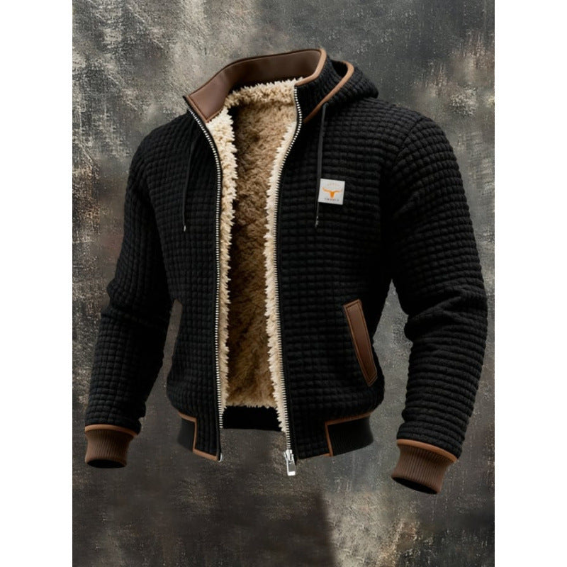 Men's Fleece-Lined Thick Hooded Jacket | S–5XL