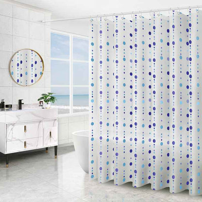 PEVA Shower Curtain – Waterproof Geometric & Printed Bathroom Curtain