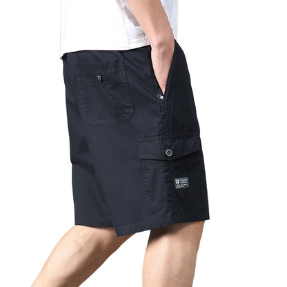 Men's Cotton Casual Work Shorts | Relaxed Fit Drawstring L-5XL
