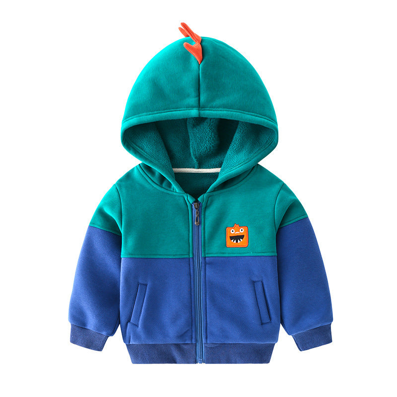 Children's Textured Cotton Hooded Sweatshirt | Kids Casual Hoodie 90-140cm
