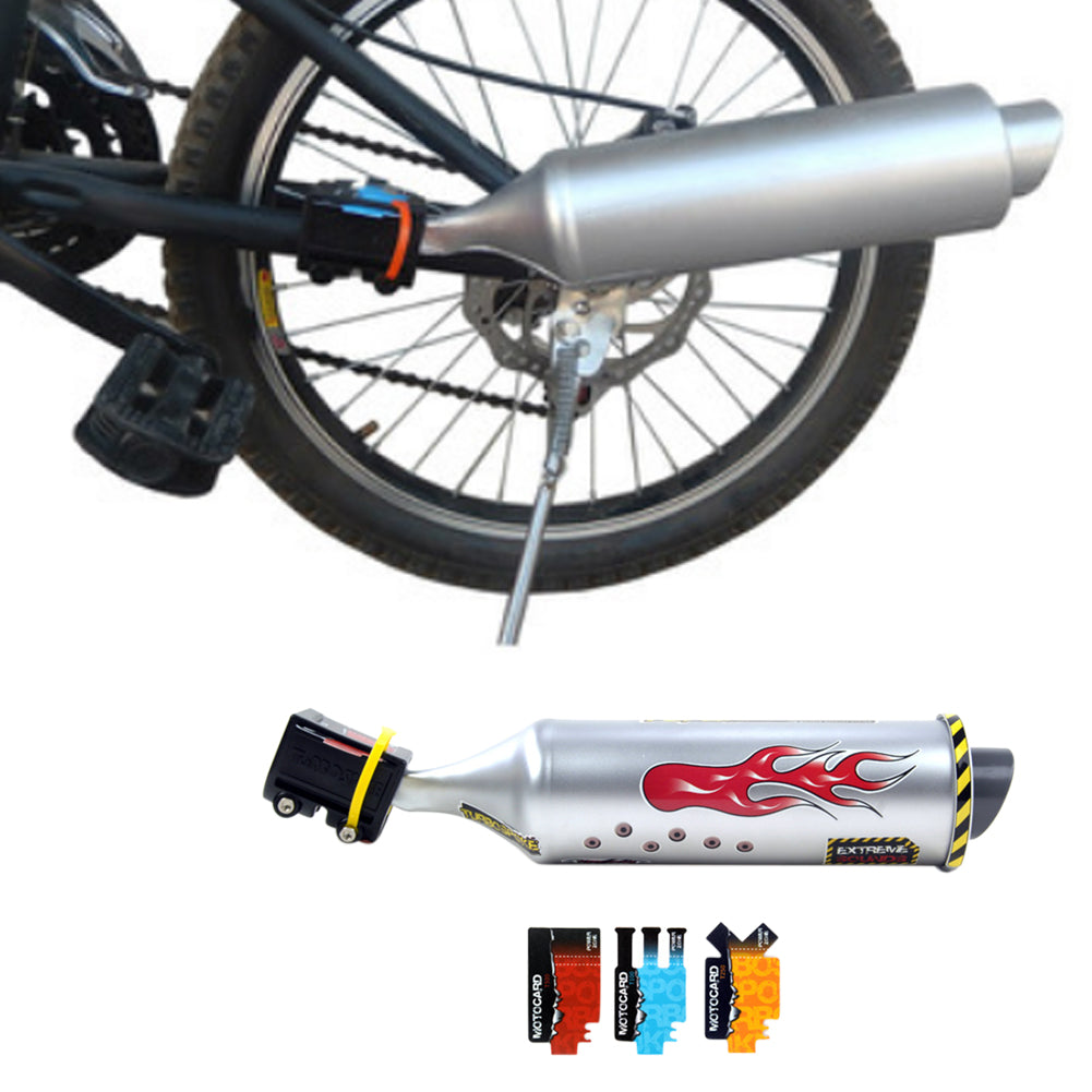 Bicycle Turbo Exhaust Pipe – Motorcycle Sound Effect Spoke Accessory