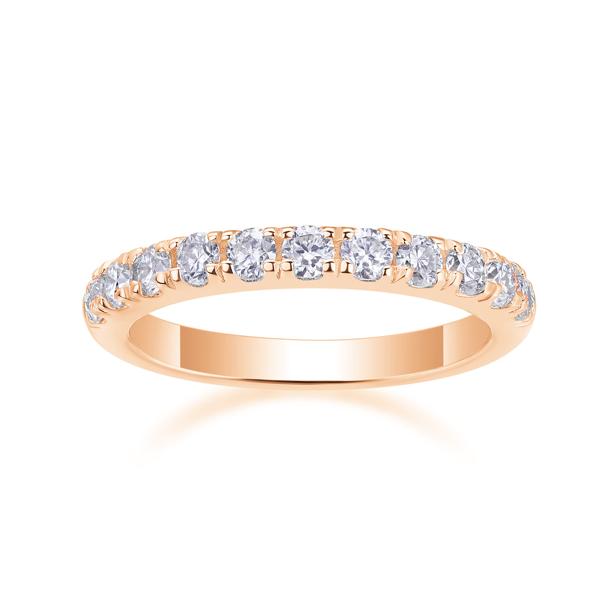 Moissanite 925 Sterling Silver Ring | Gold, Platinum & Rose Gold | GRA Certified