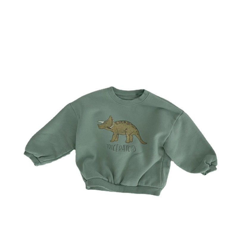 Children's Plush Fleece Cartoon Pullover Sweatshirt | Toddler Winter Top