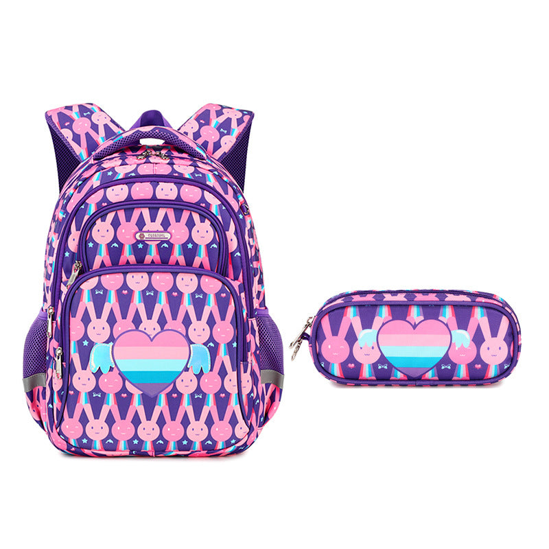 Kids' Animal School Backpack Set – Lightweight & Spine-Protection