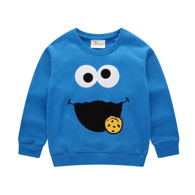 Children's Embossed Cotton Cartoon Sweatshirt | Boys & Girls | Age 2-7