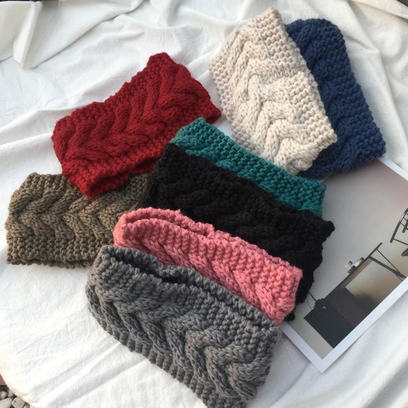 Women's Knitted Wool Headband – 9 Colours