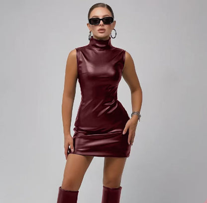 Women's Faux Leather Bodycon Mini Skirt - JParker Collections