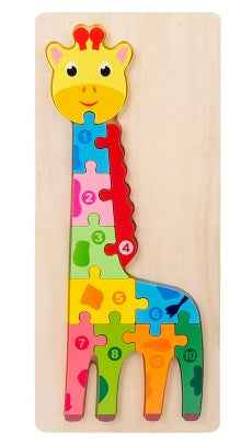 Children's Cartoon Number Animal Puzzle
