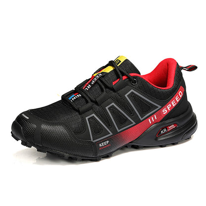 Men's Lightweight Breathable Hiking Trainers - Off-Road Trekking Casual Shoes