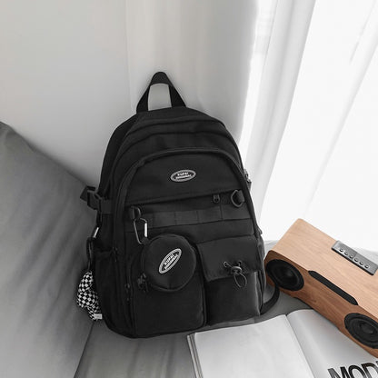 Unisex College Backpack – 36–55L Waterproof Nylon Laptop Bag