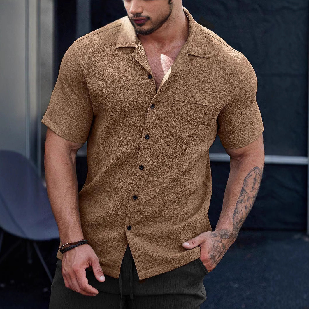 Men's Wrinkle-Resistant Short Sleeve Shirt | Business Casual