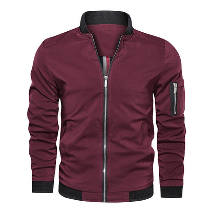 Men's Slim-Fit Bomber Jacket | Lightweight Spring Autumn Coat S–3XL