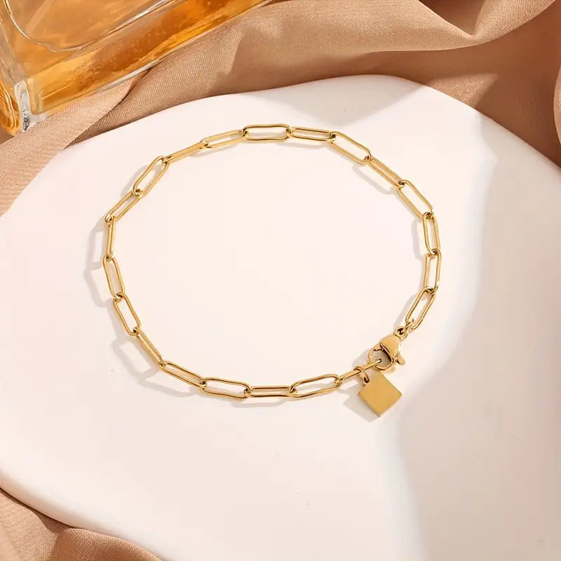 Geometric Line Titanium Steel Bracelet