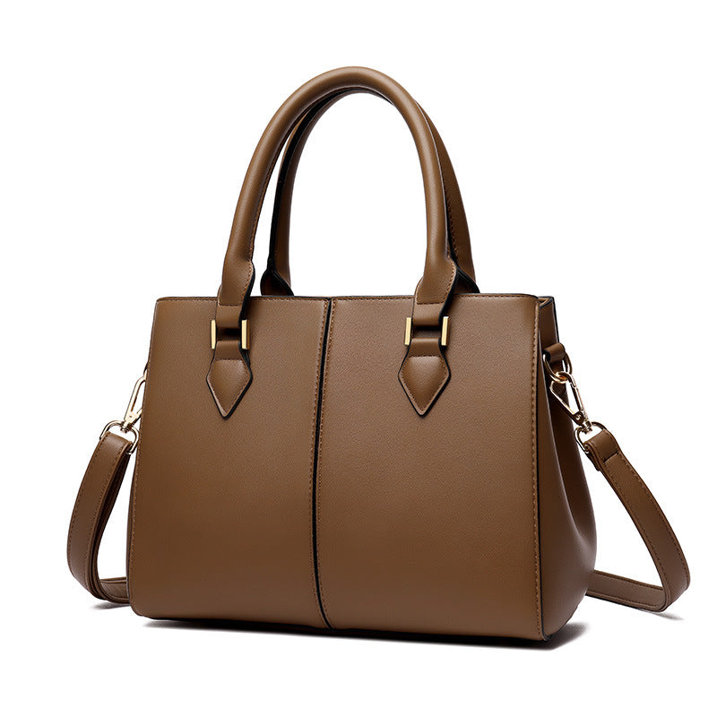 Women's Large-Capacity PU Crossbody Bag | Multi-Pocket | Black & Khaki