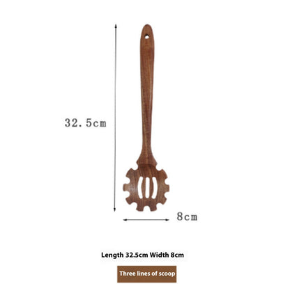 Natural Wood Kitchen Utensil Set